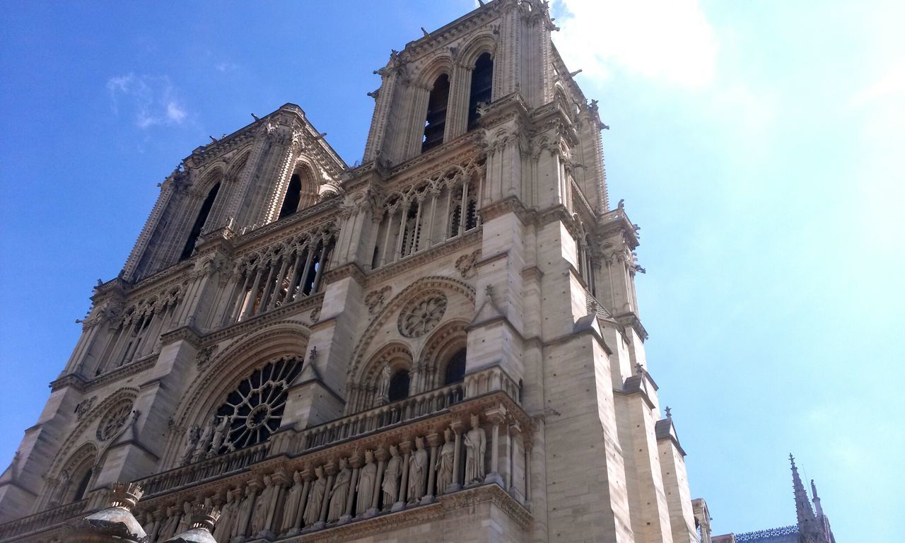 Low angle view of building against sky