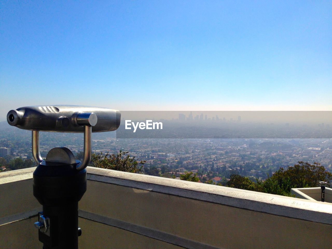 Coin-operated binoculars at griffith park observatory