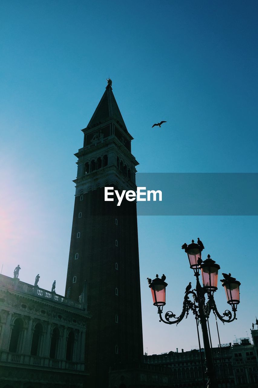 Low angle view of san marco campanile