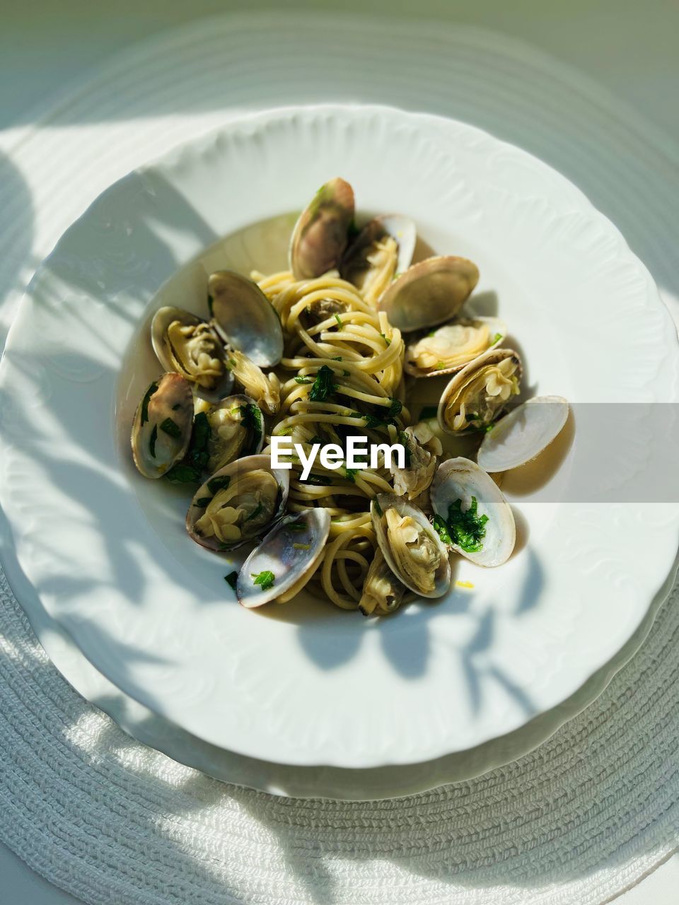 close-up of food in plate on table