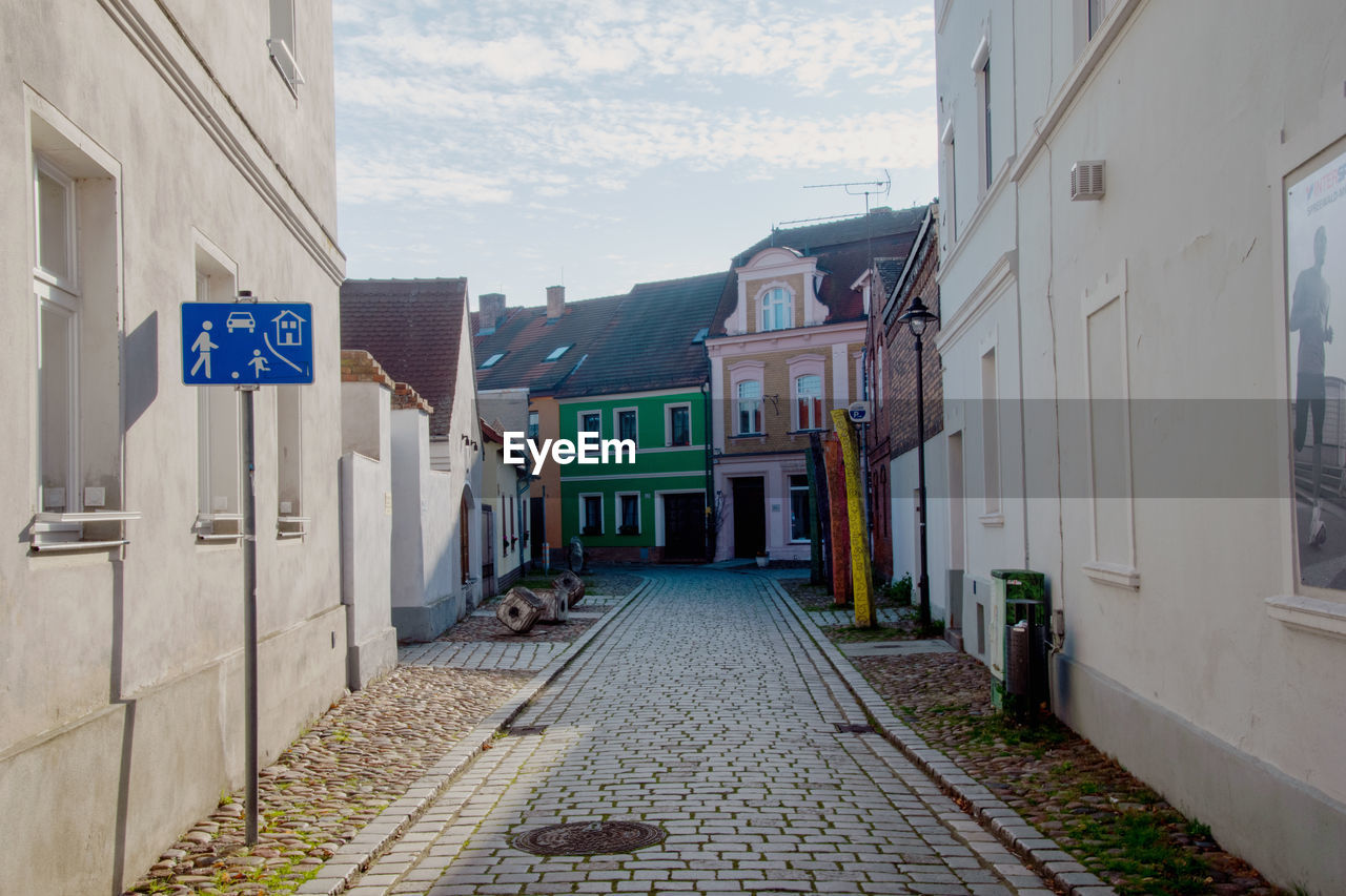 Street amidst buildings in city