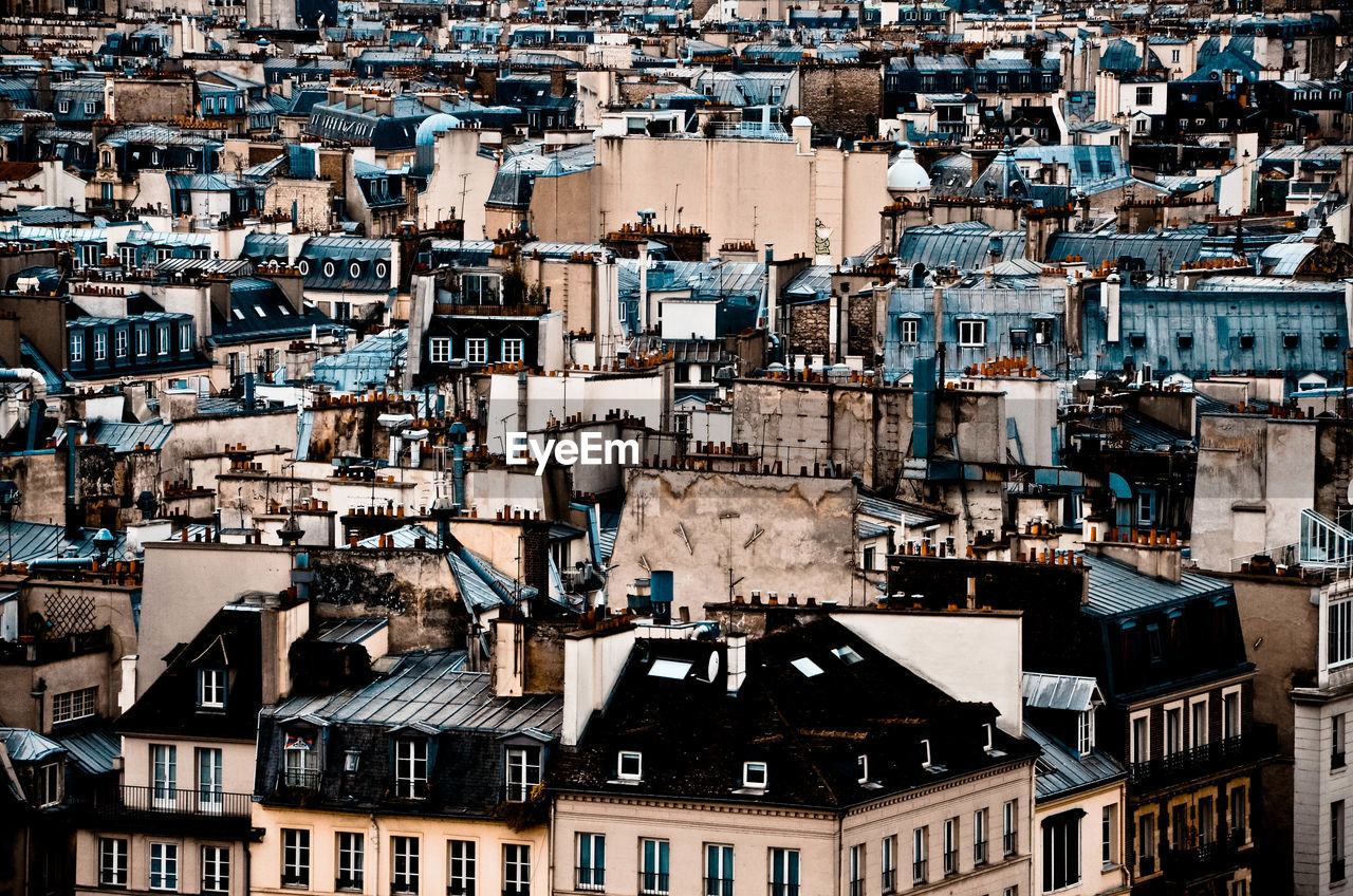 Full frame shot of buildings in town