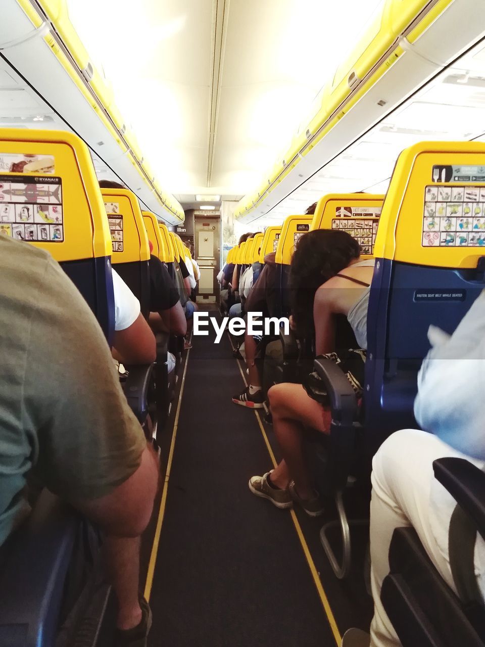 People in airplane