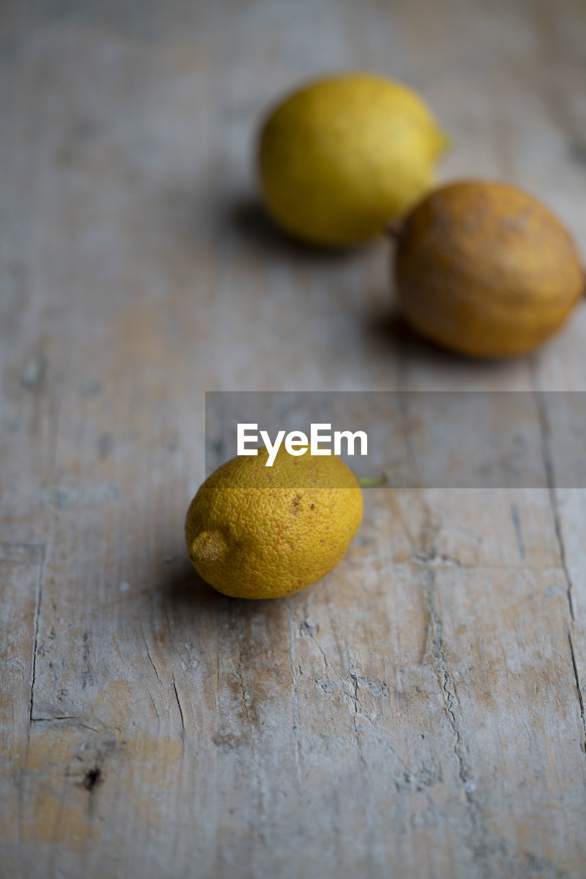 Close-up of fruits on table