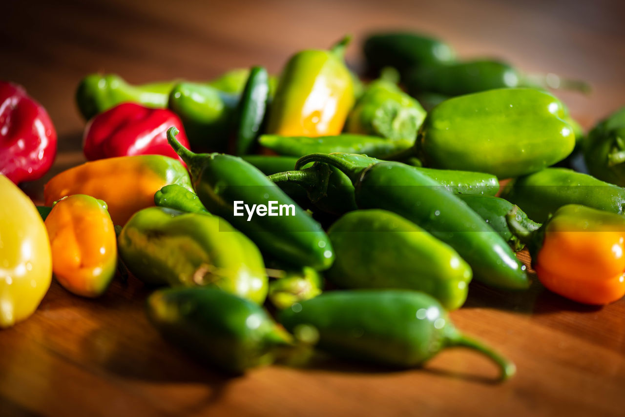 Close-up of vegetables on table