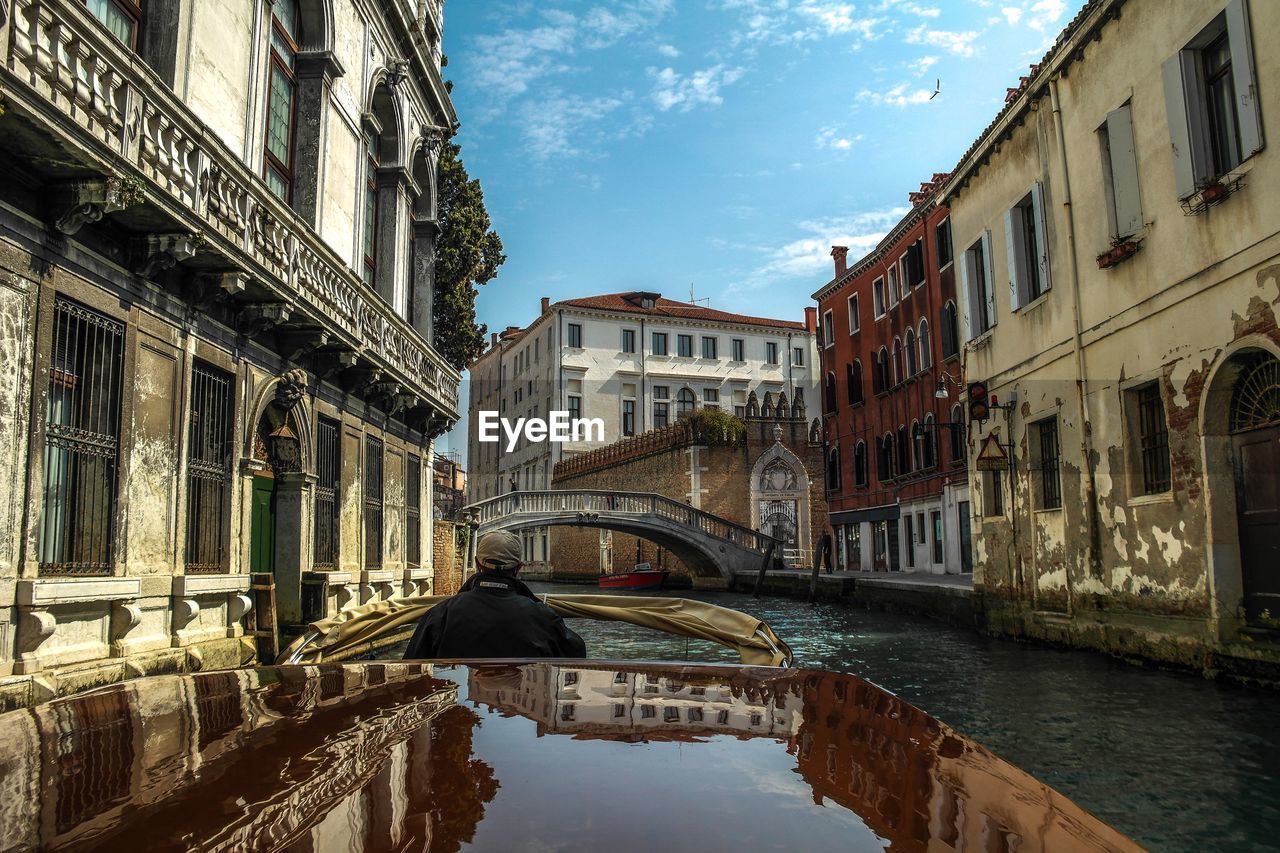 REFLECTION OF BUILDINGS IN CANAL