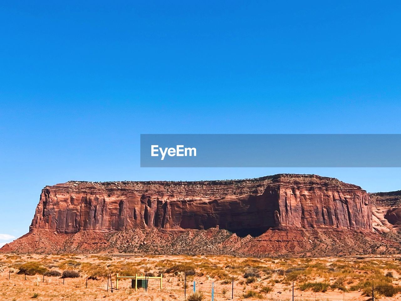 rock formations against clear blue sky