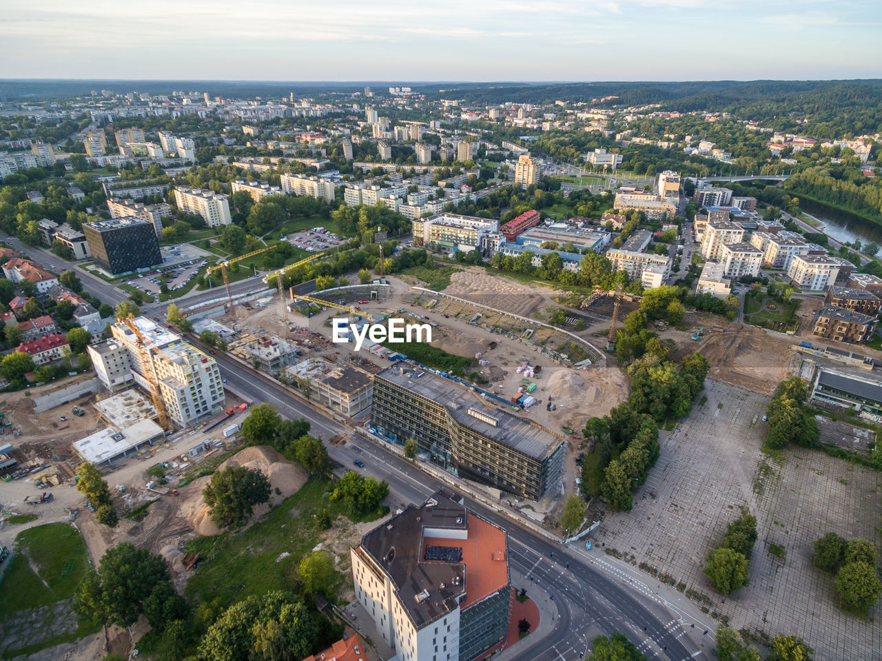 Old and destroyed zalgiris stadium in vilnius, lithuania.