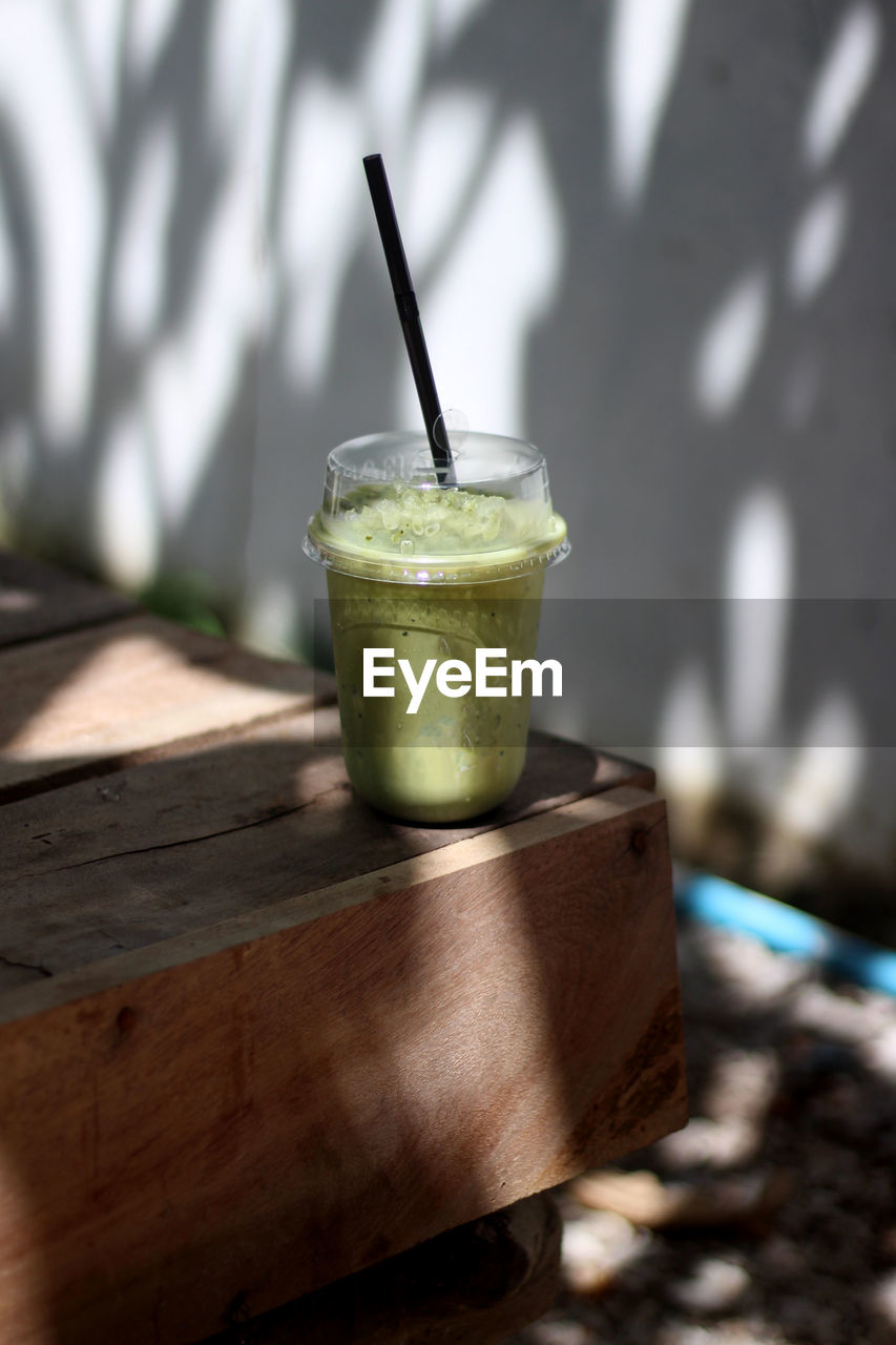 Close-up of drink on table