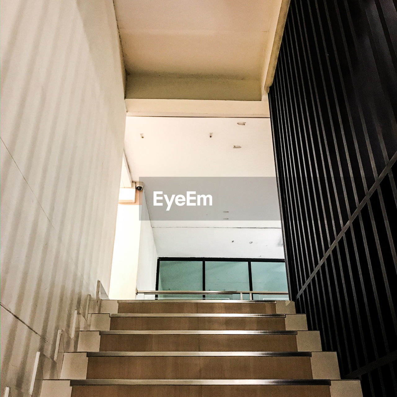 Low angle view of staircase in building