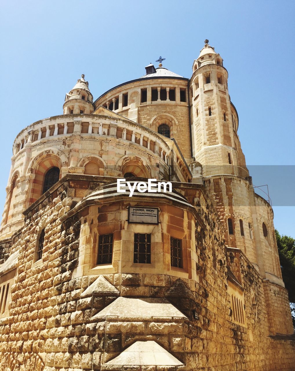 LOW ANGLE VIEW OF HISTORIC BUILDING