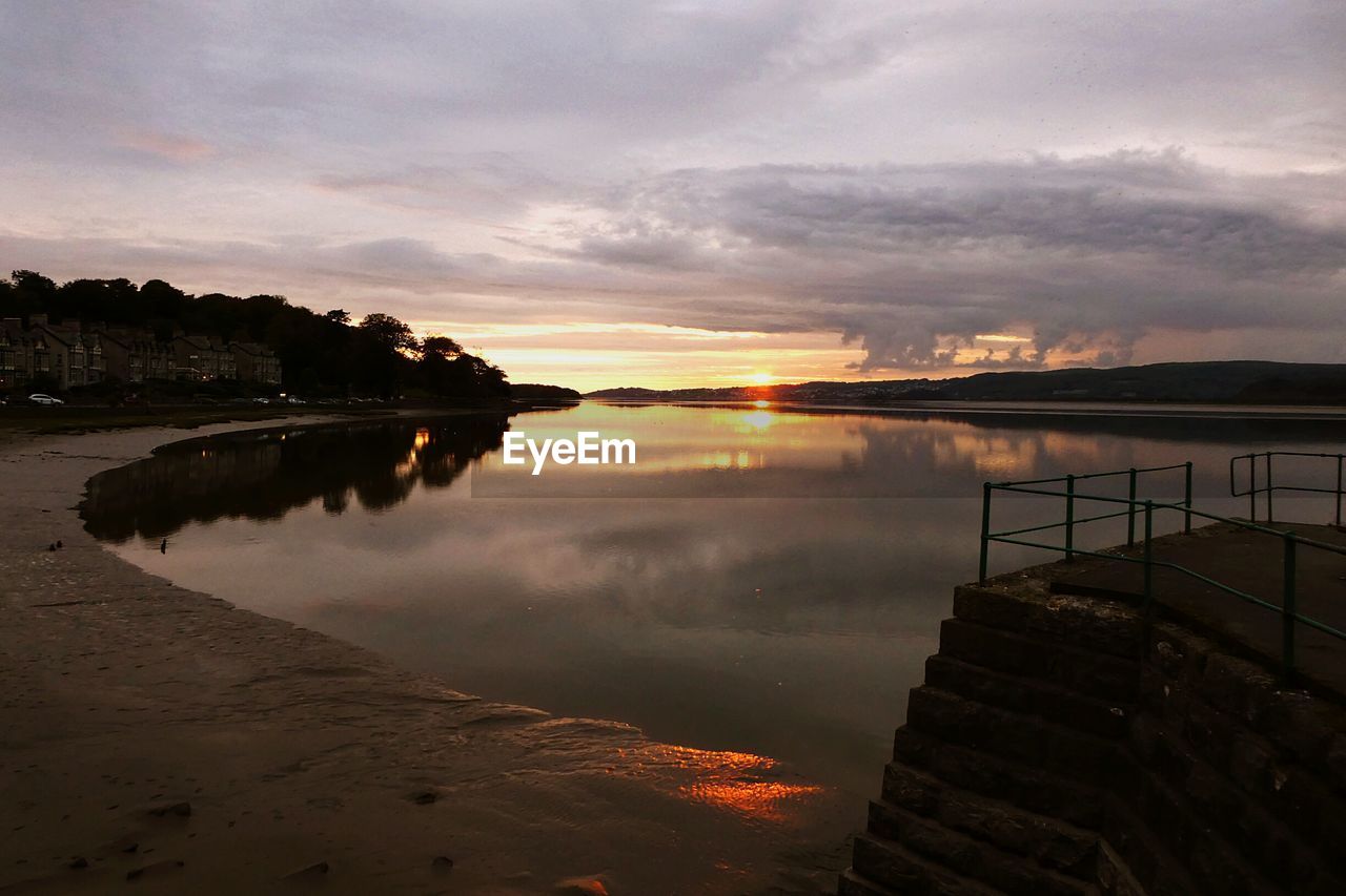 SCENIC VIEW OF SEA DURING SUNSET