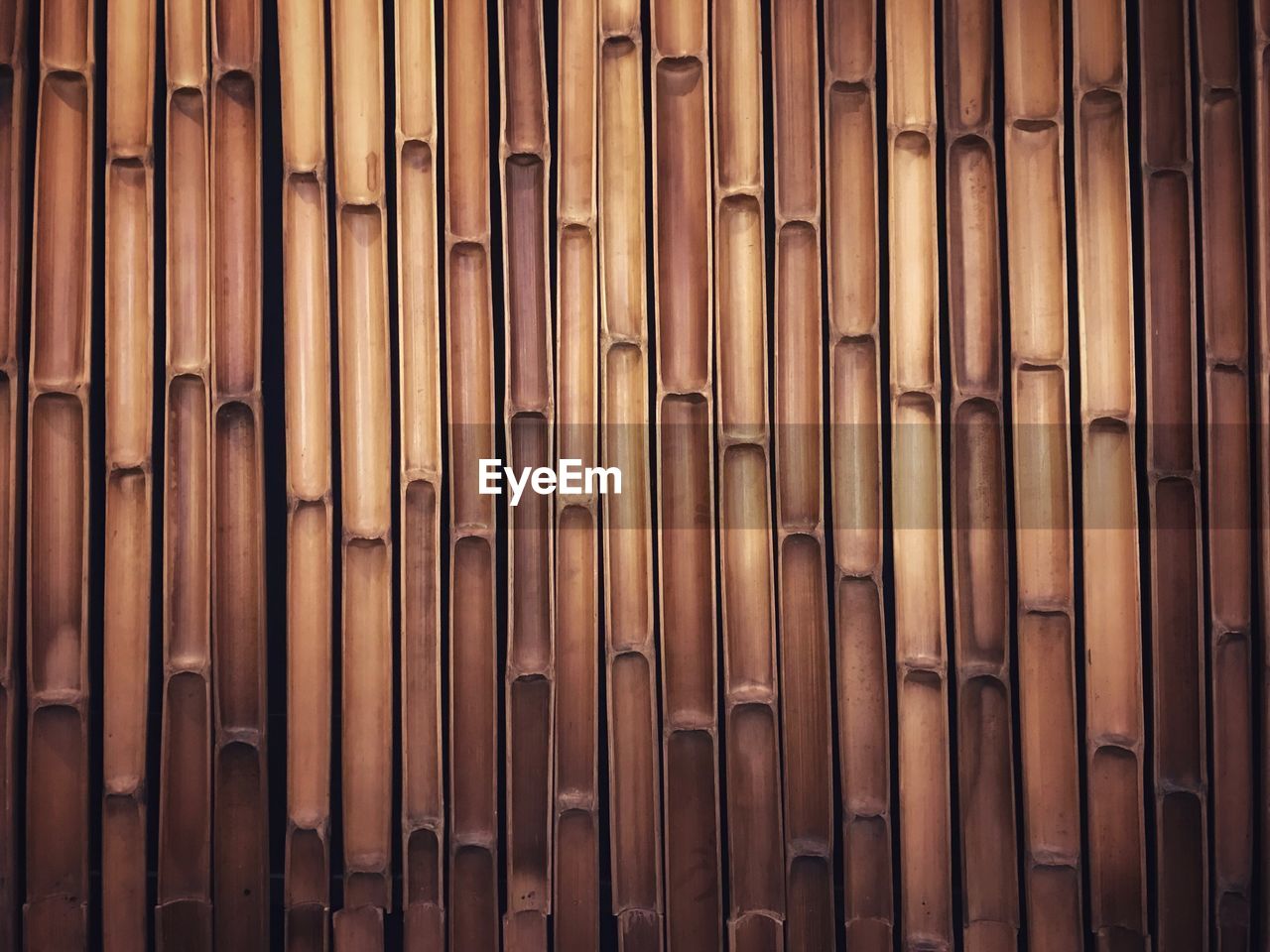 Full frame shot of halved bamboos