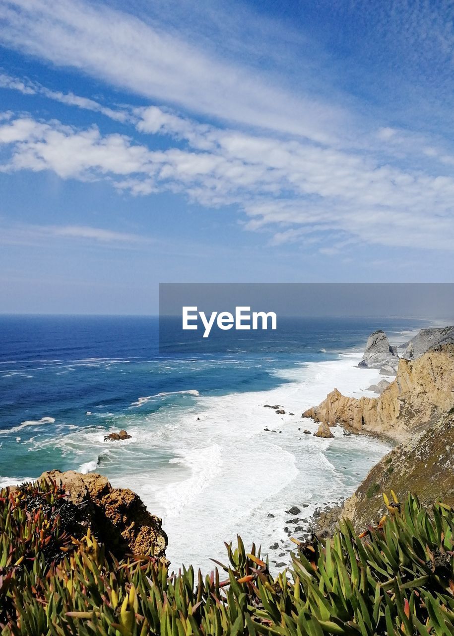 Scenic view of sea against sky