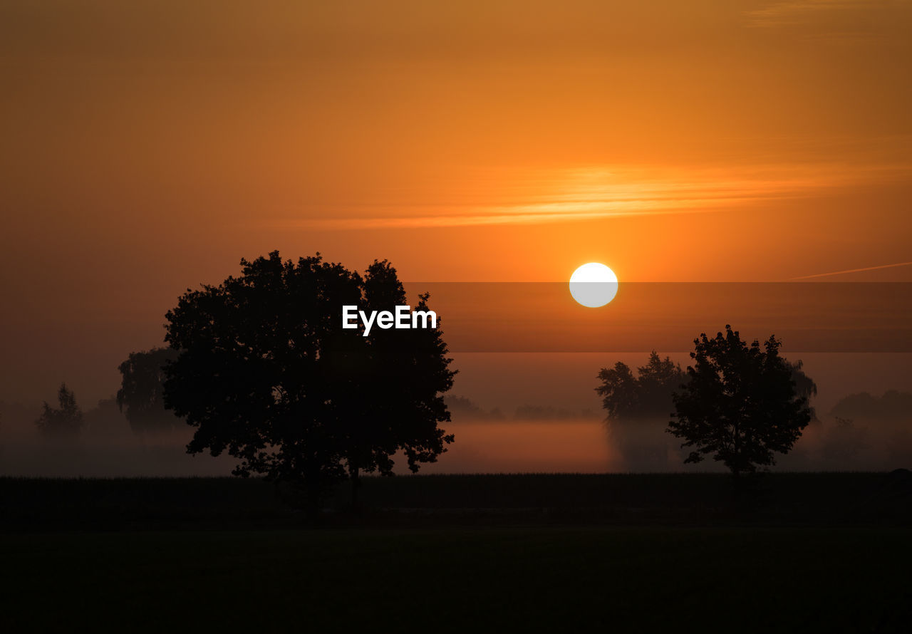 Sunrise in northern germany