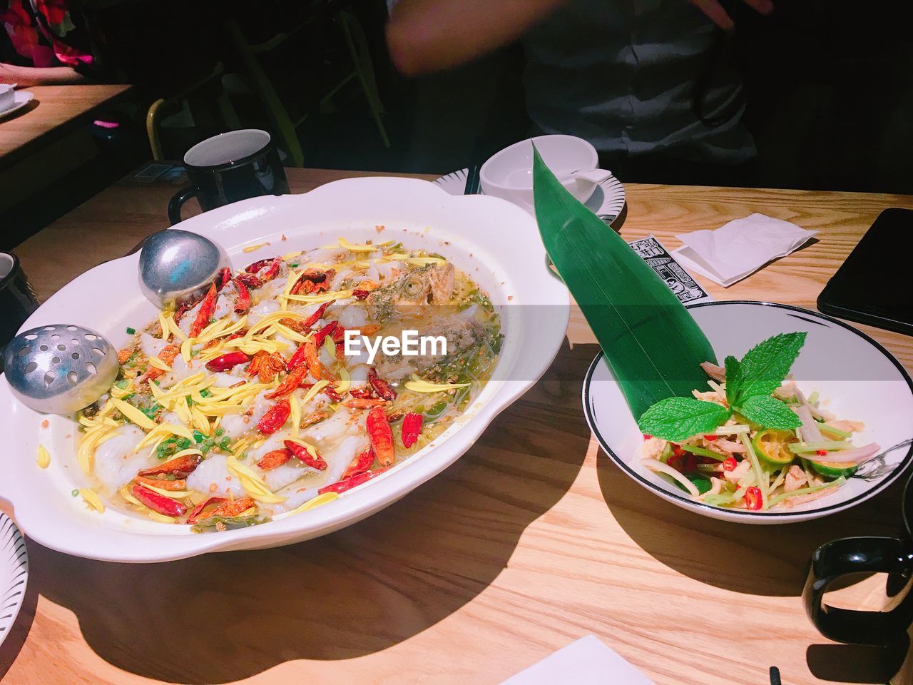 CLOSE-UP OF FOOD ON TABLE