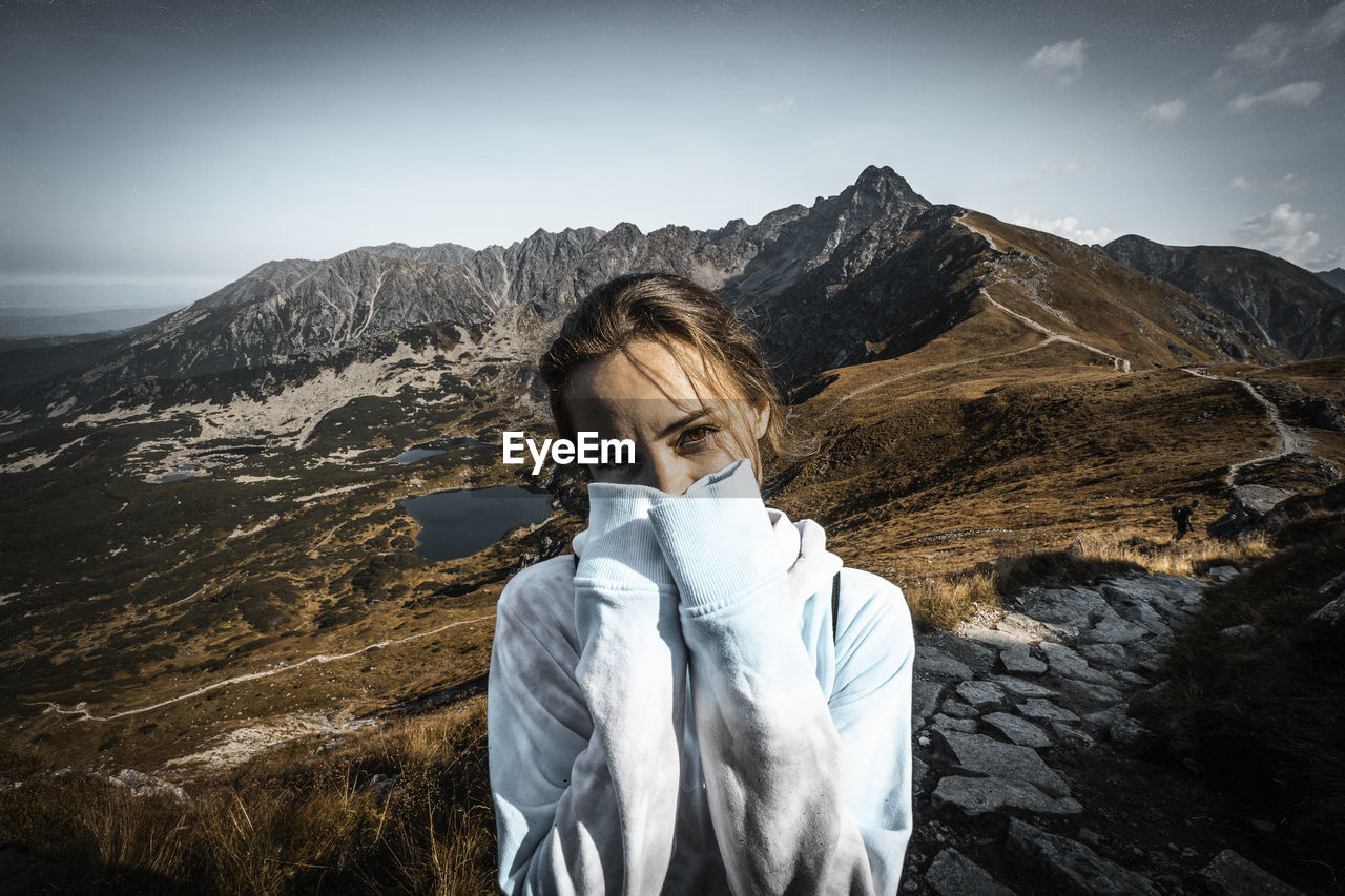 Girl with mountains eyes