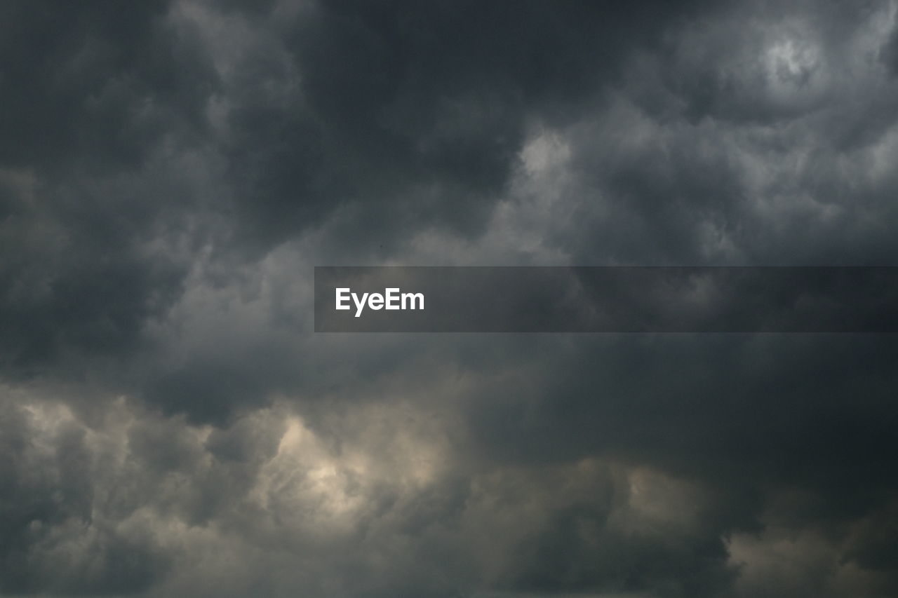 Low angle view of storm clouds in sky