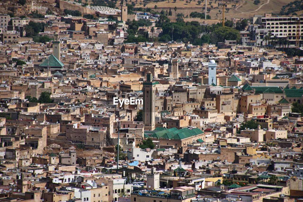 Scenic view of fes in morocco
