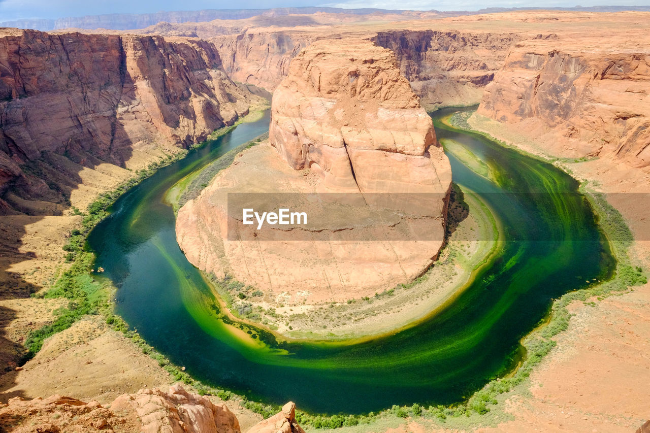 Scenic view of horseshoe bend