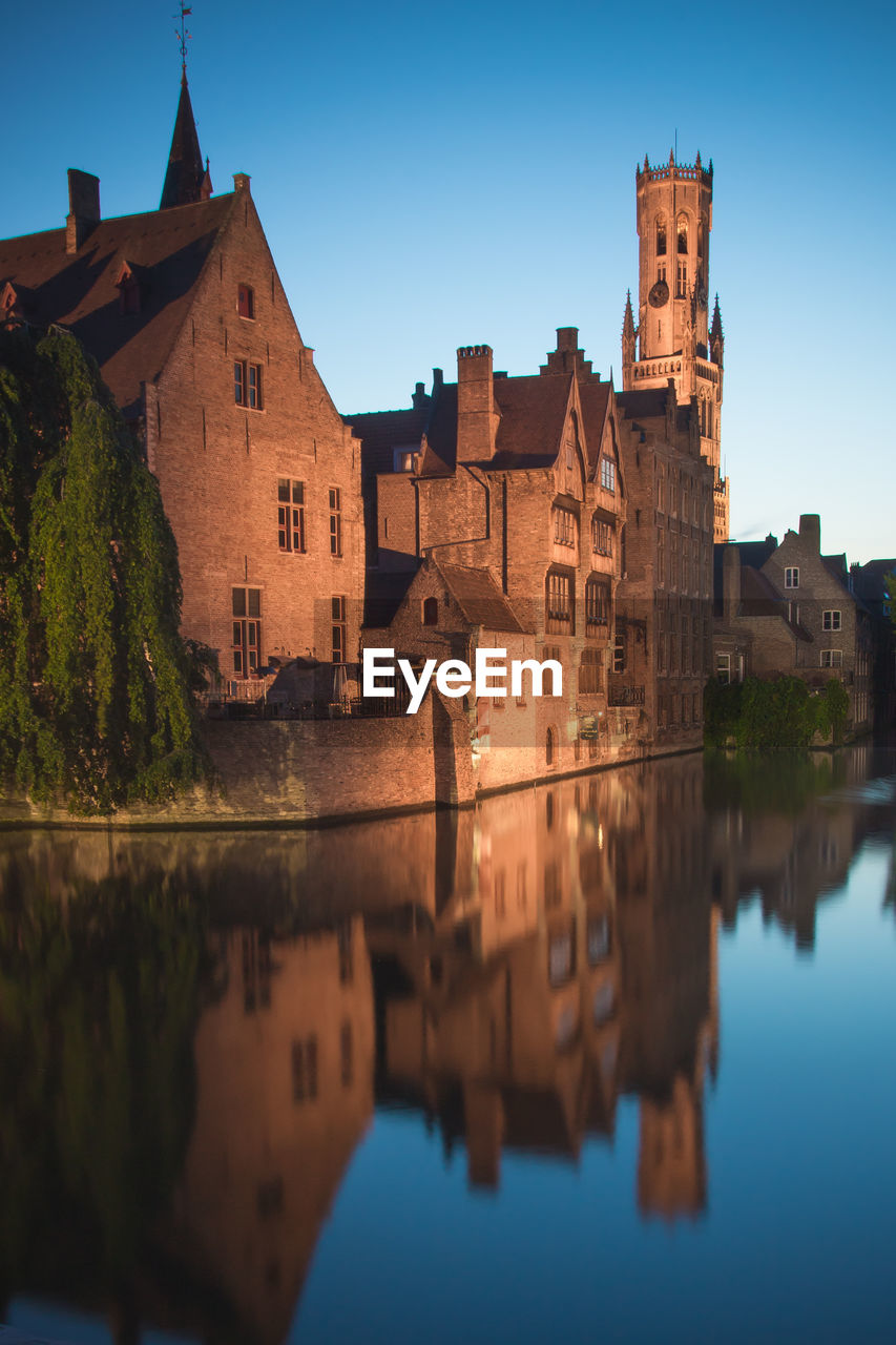 Reflection of buildings in canal