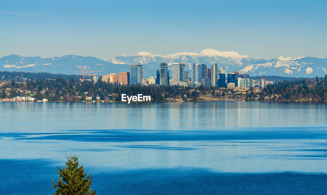 A view of the skyline of bellevue, washington.