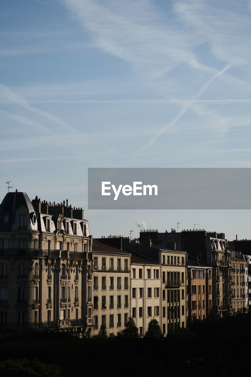 RESIDENTIAL BUILDINGS AGAINST SKY