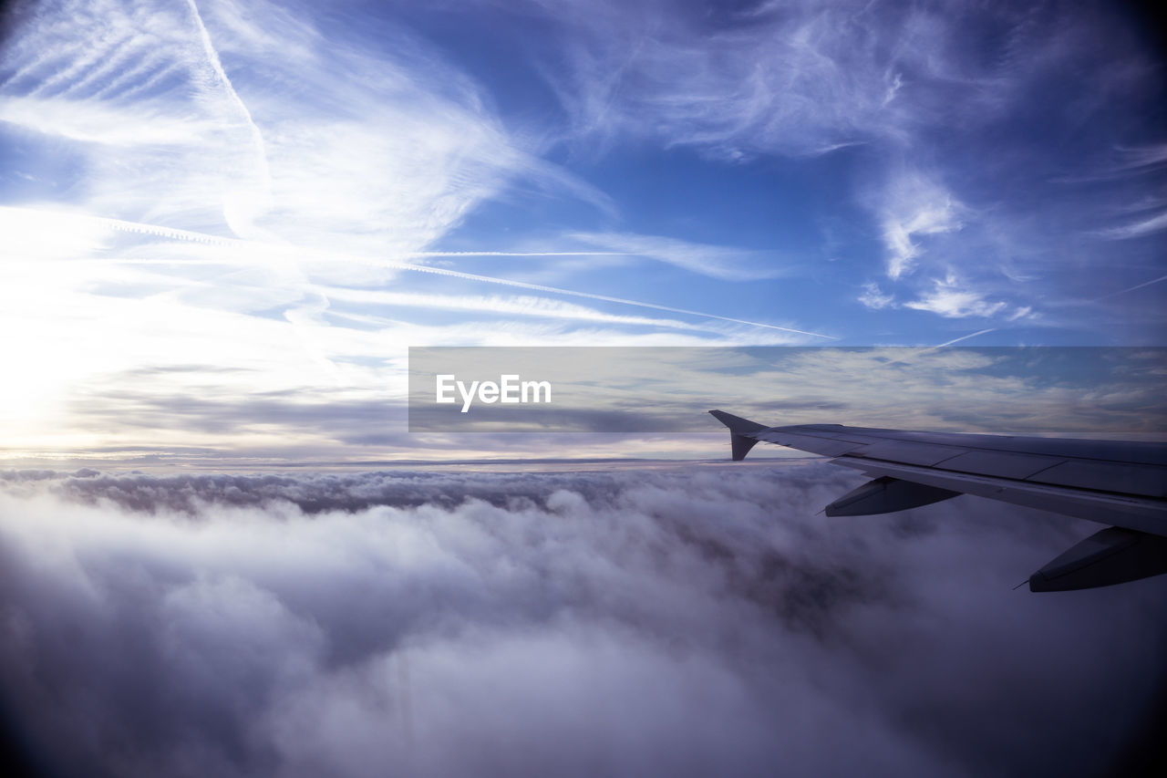 Aerial view of cloudscape against sky