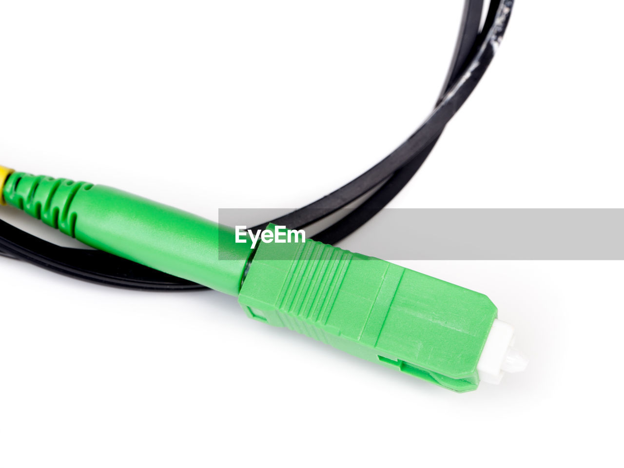 Close-up of electrical equipment against white background