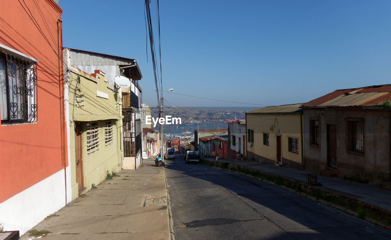 Buildings in city. neighborhood in chile