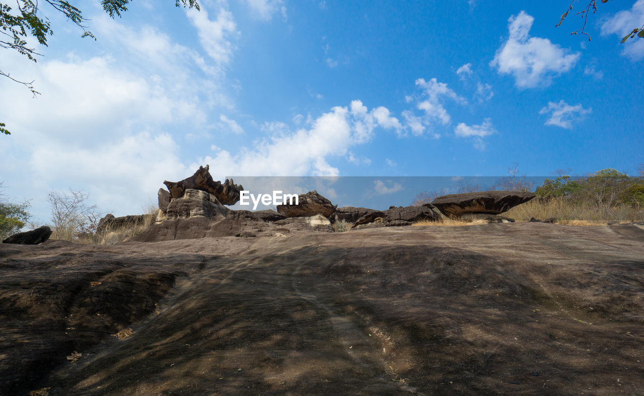 PANORAMIC VIEW OF ROCK FORMATIONS