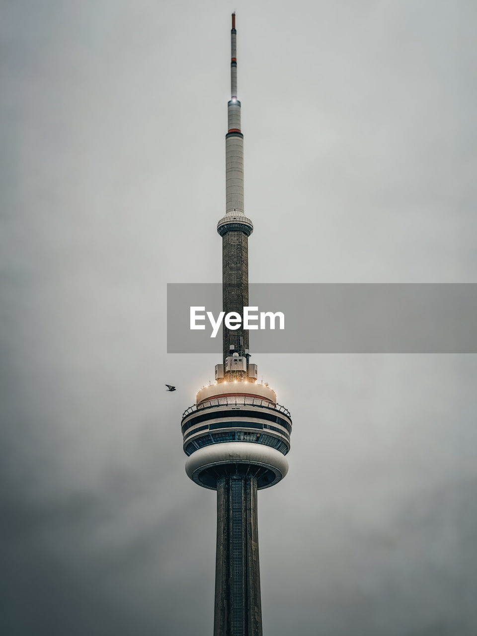 Cn tower, low angle view of tower against sky