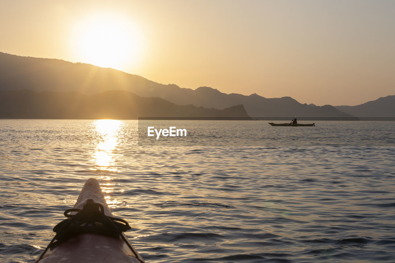 SCENIC VIEW OF SEA DURING SUNSET