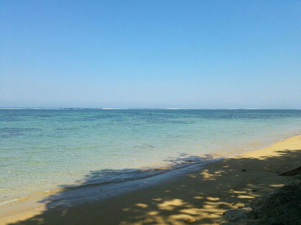 VIEW OF SEA AGAINST CLEAR SKY