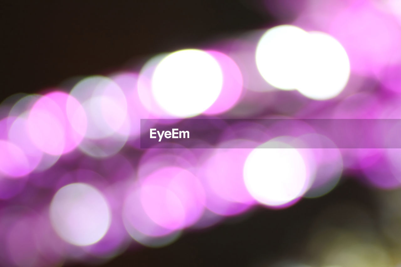 Defocused image of pink lights