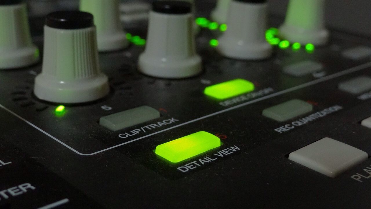 Control panel of musical instrument
