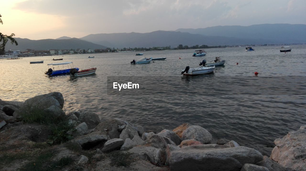 SCENIC VIEW OF SEA DURING SUNSET