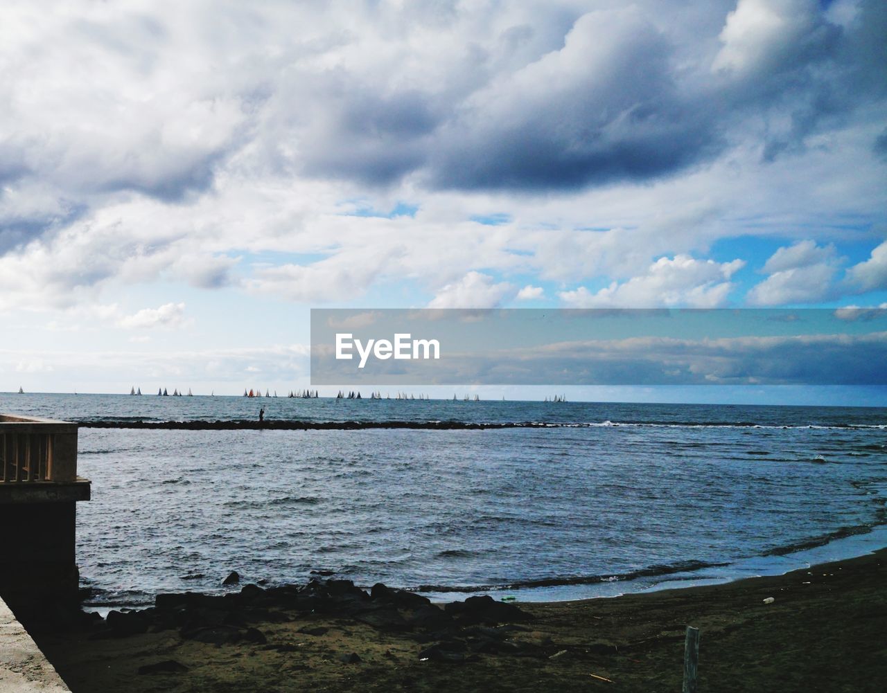 Scenic view of sea against sky