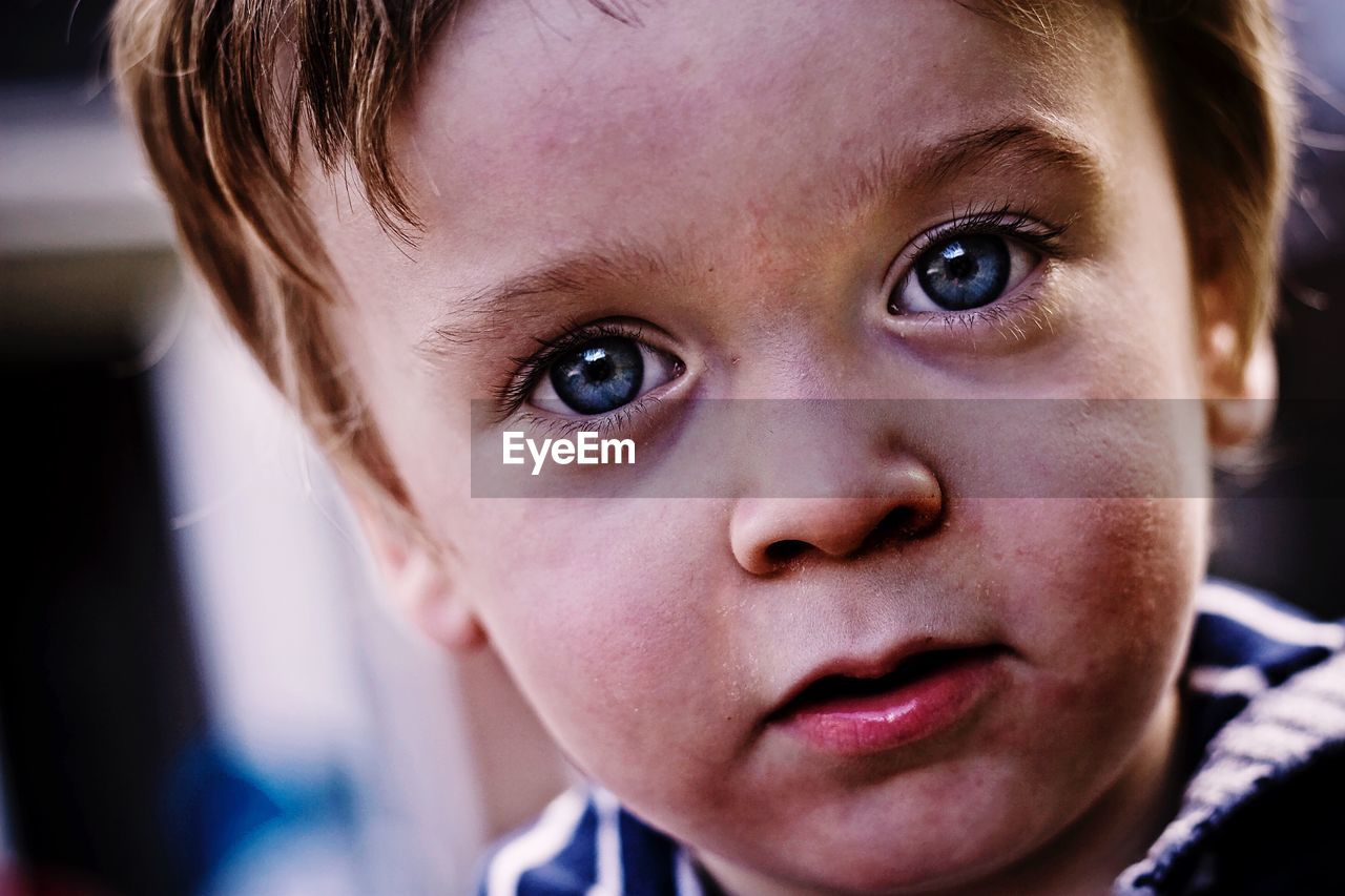 Close-up portrait of boy