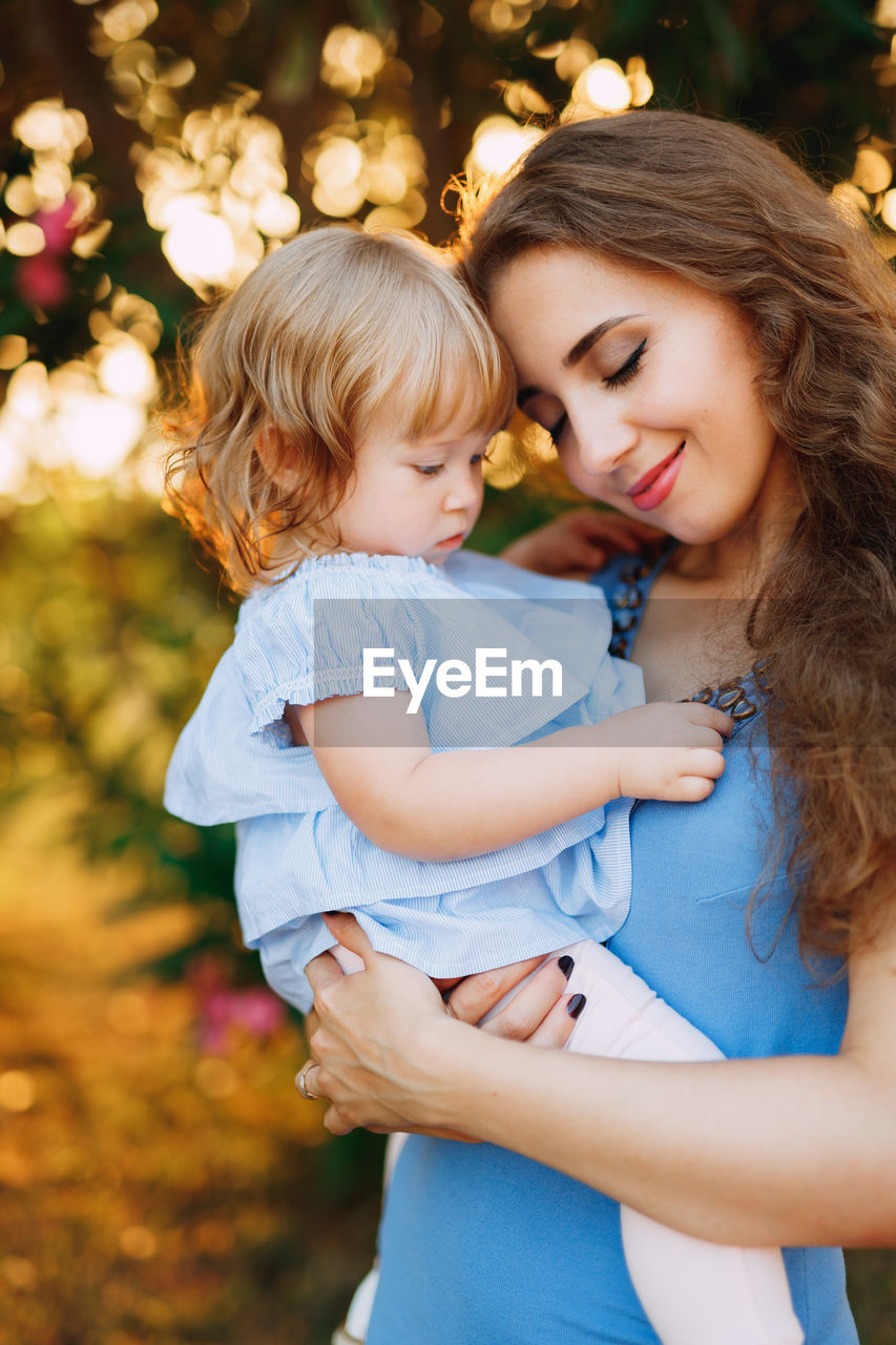 Mother and girl and daughter