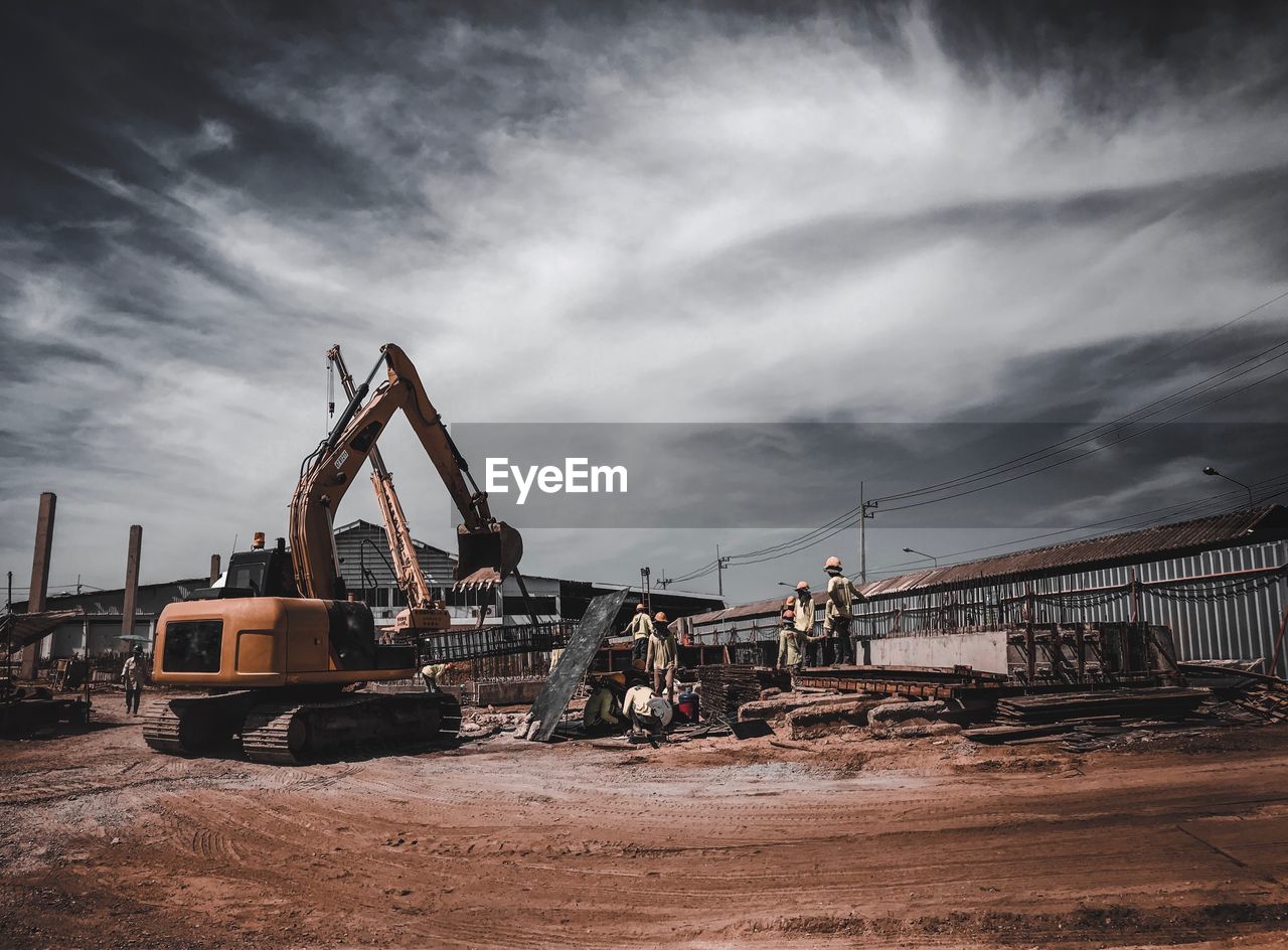 CONSTRUCTION SITE AGAINST SKY