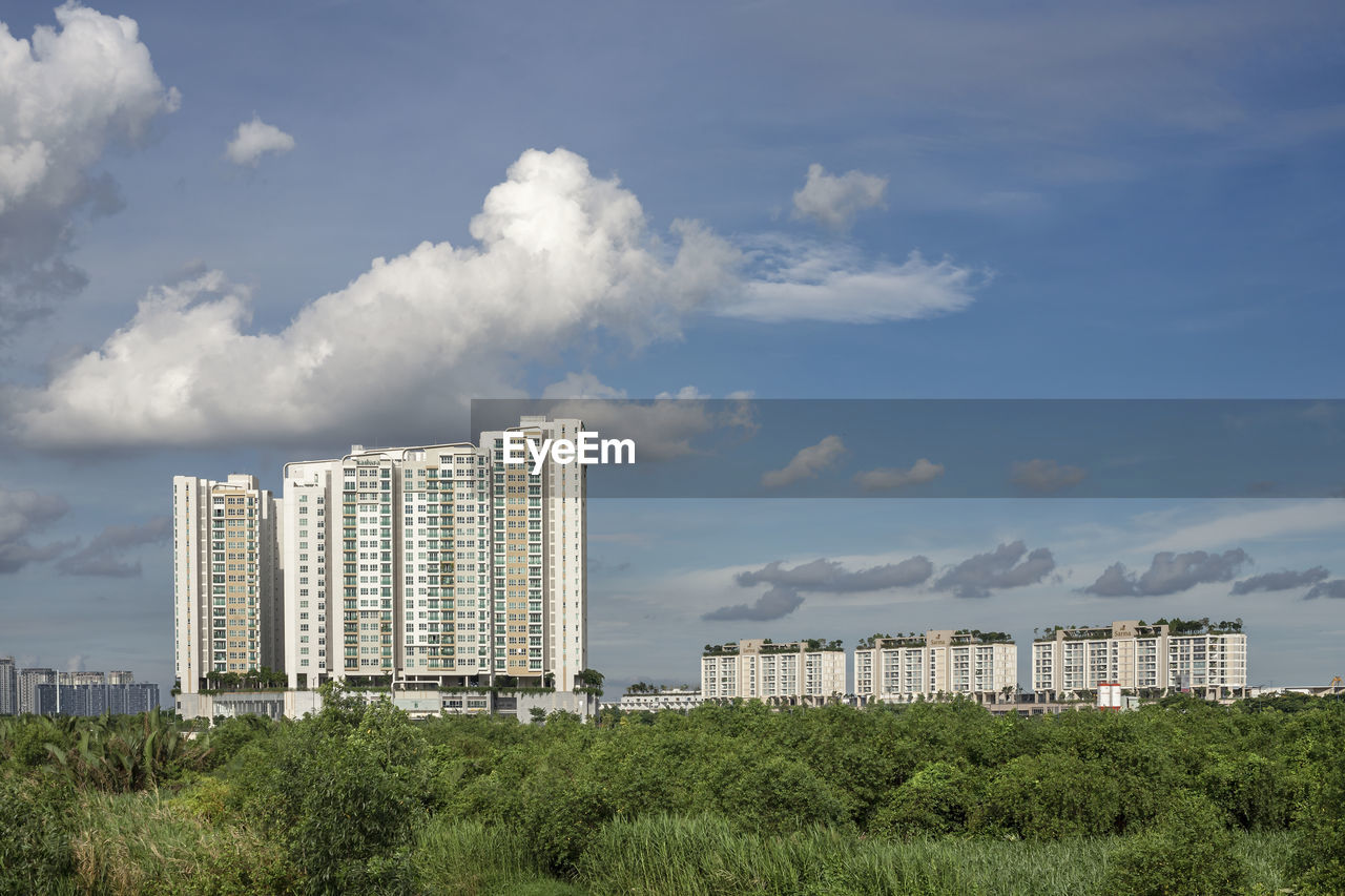 Modern buildings against sky