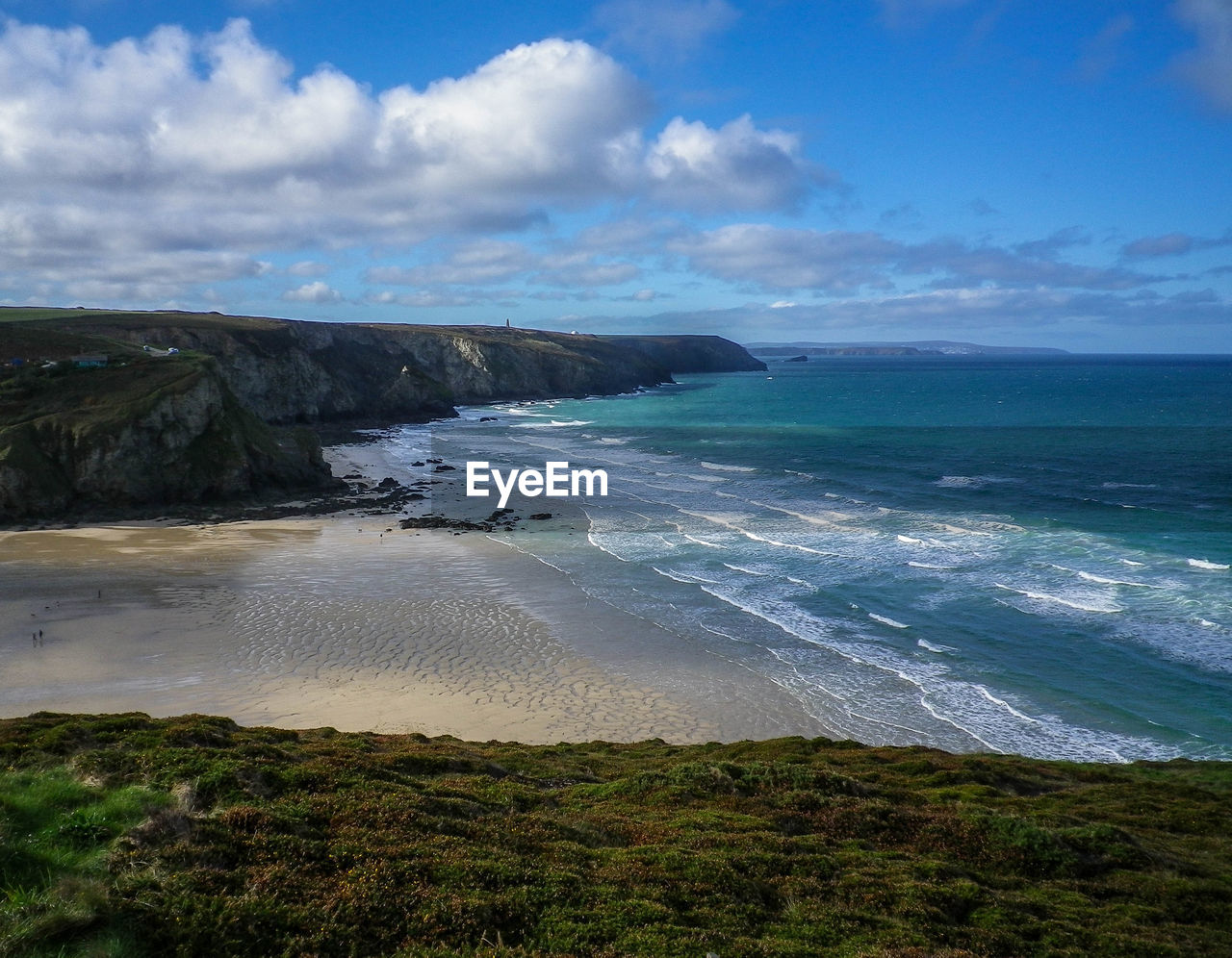 SCENIC VIEW OF BEACH AND SEA AGAINST SKY