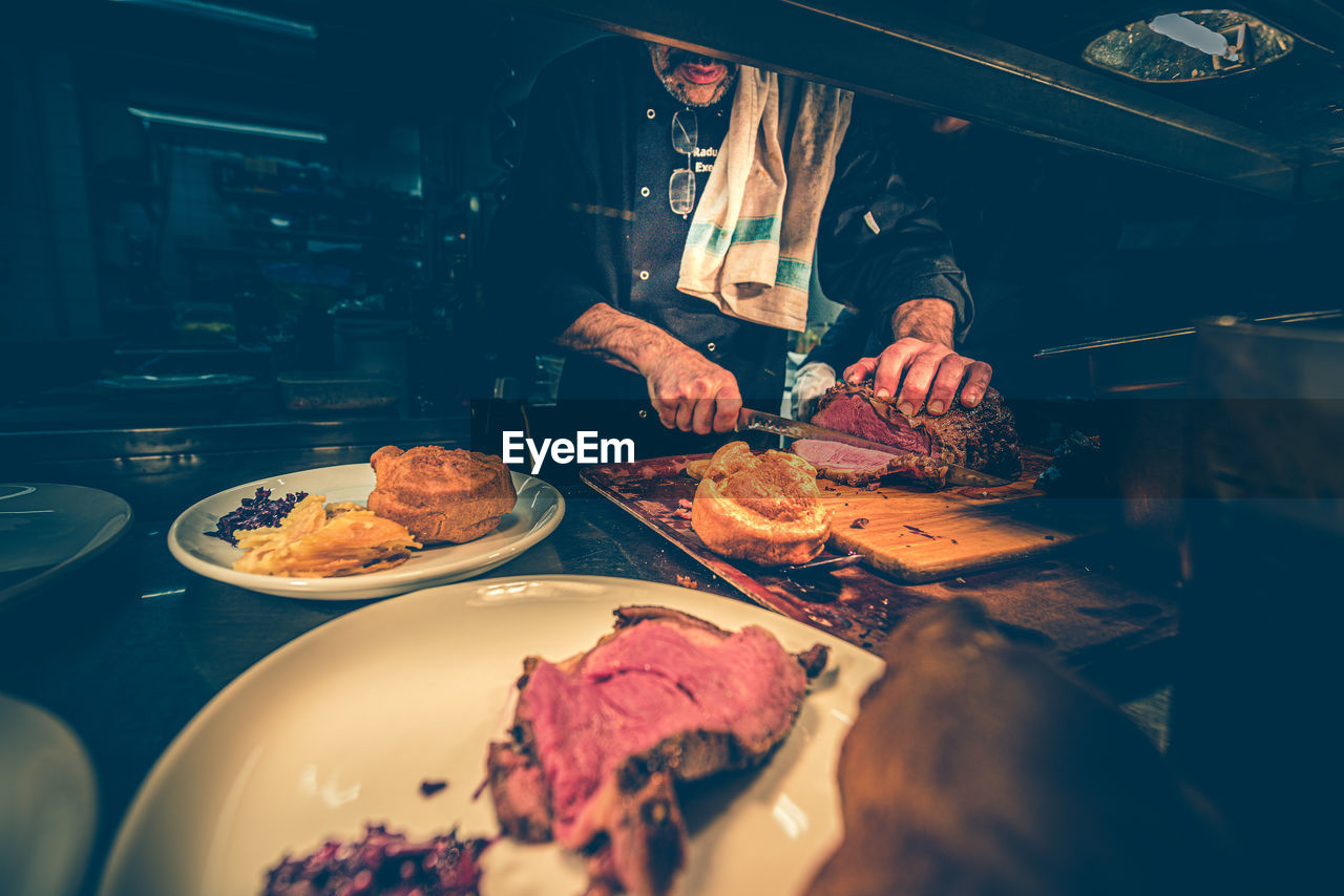 Food preparation , from the kitchen