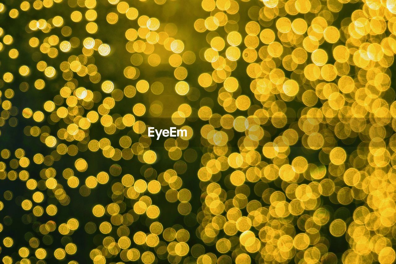 Full frame shot of defocused lights