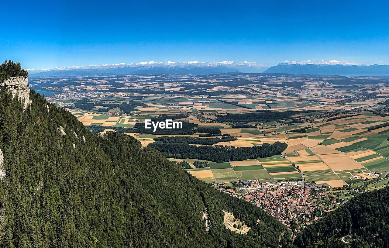 AERIAL VIEW OF AGRICULTURAL LANDSCAPE