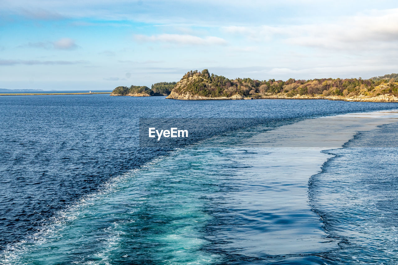 Scenic view of sea against sky