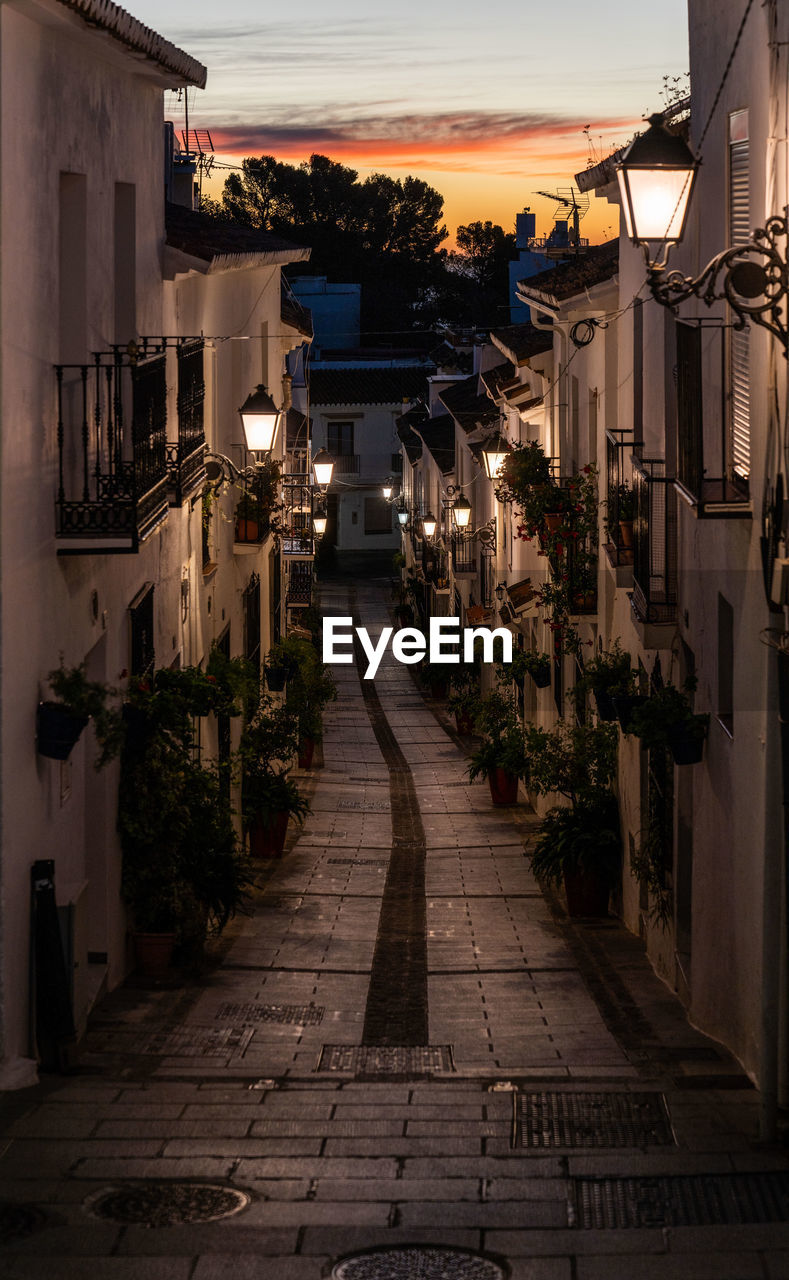 Street amidst buildings in city