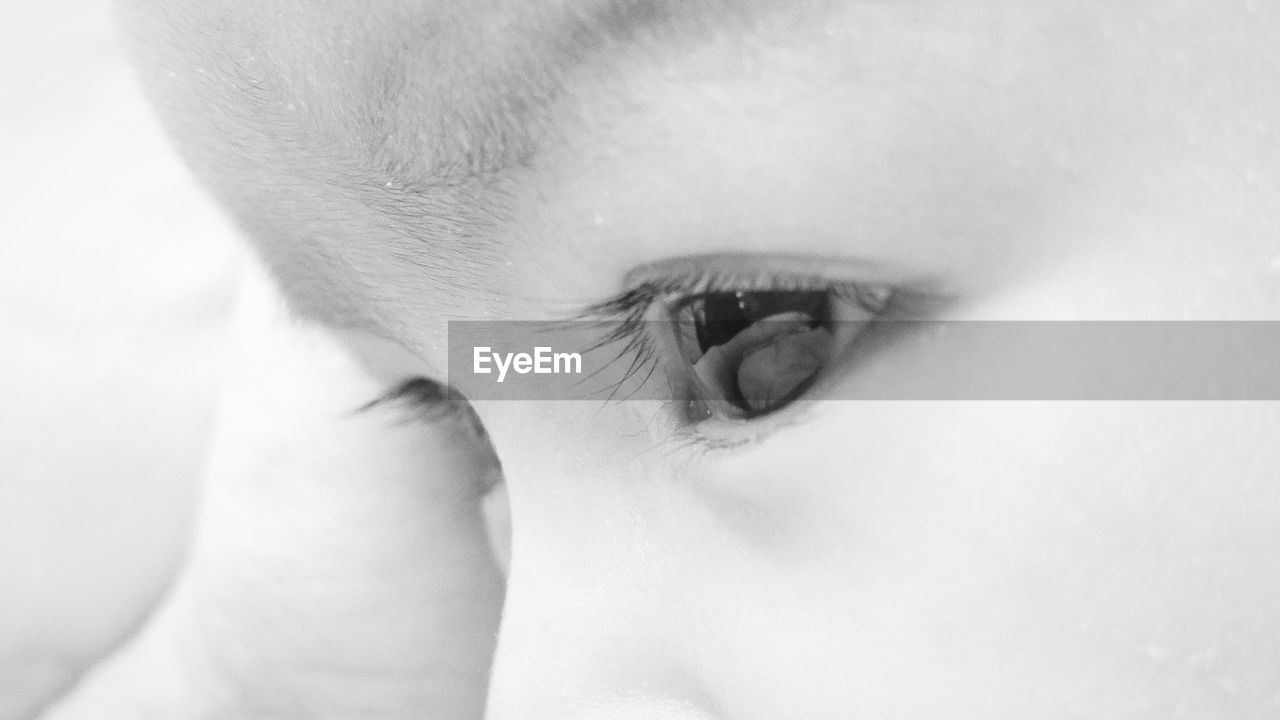 Close-up of the eye of a child