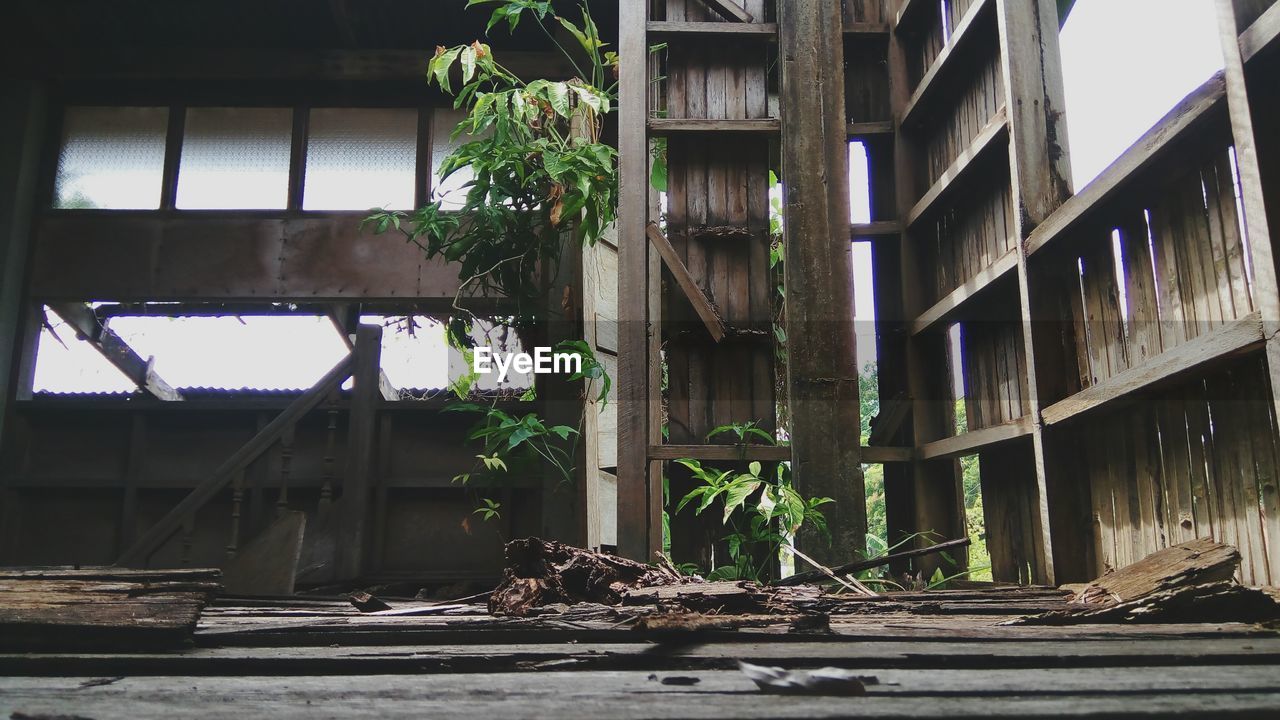 LOW ANGLE VIEW OF RESIDENTIAL BUILDING